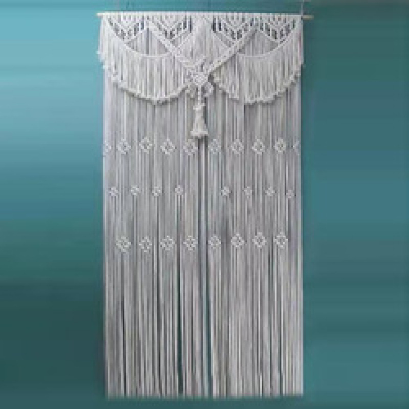 Manufacturers handmade cotton rope woven tapestry curtains, fabric home decoration curtains, a variety of Nordic bohemian styles