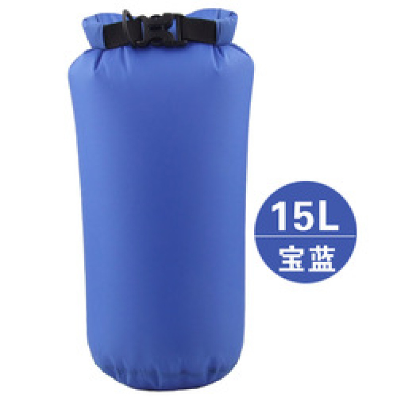 Amazon 190T polyester taffeta Outdoor rafting waterproof 15L Portable Compression Swimming package moisture-proof storage bag