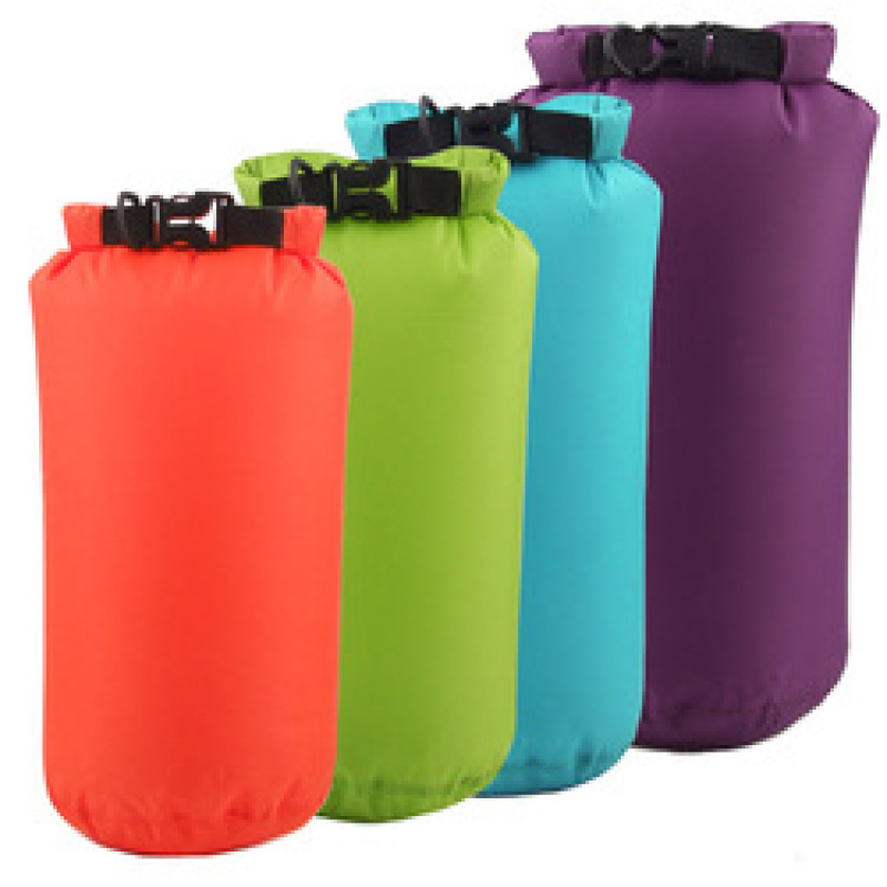 Amazon 190T polyester taffeta Outdoor rafting waterproof 15L Portable Compression Swimming package moisture-proof storage bag