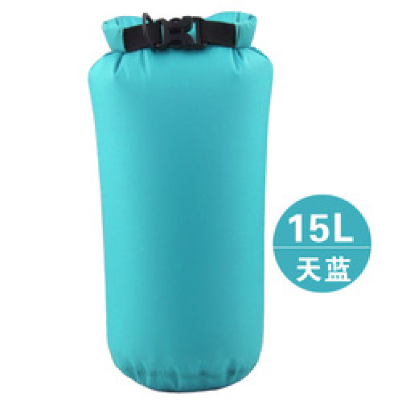 Amazon 190T polyester taffeta Outdoor rafting waterproof 15L Portable Compression Swimming package moisture-proof storage bag
