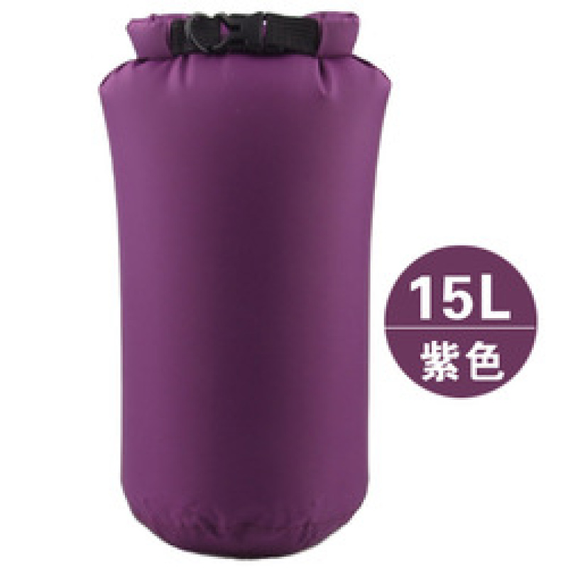 Amazon 190T polyester taffeta Outdoor rafting waterproof 15L Portable Compression Swimming package moisture-proof storage bag