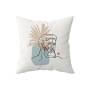 Hot Selling Abstract Human Face Line Girl Home Decorative Cushion Cover, Modern Design Square Cafe Pillow Cushion Cover/