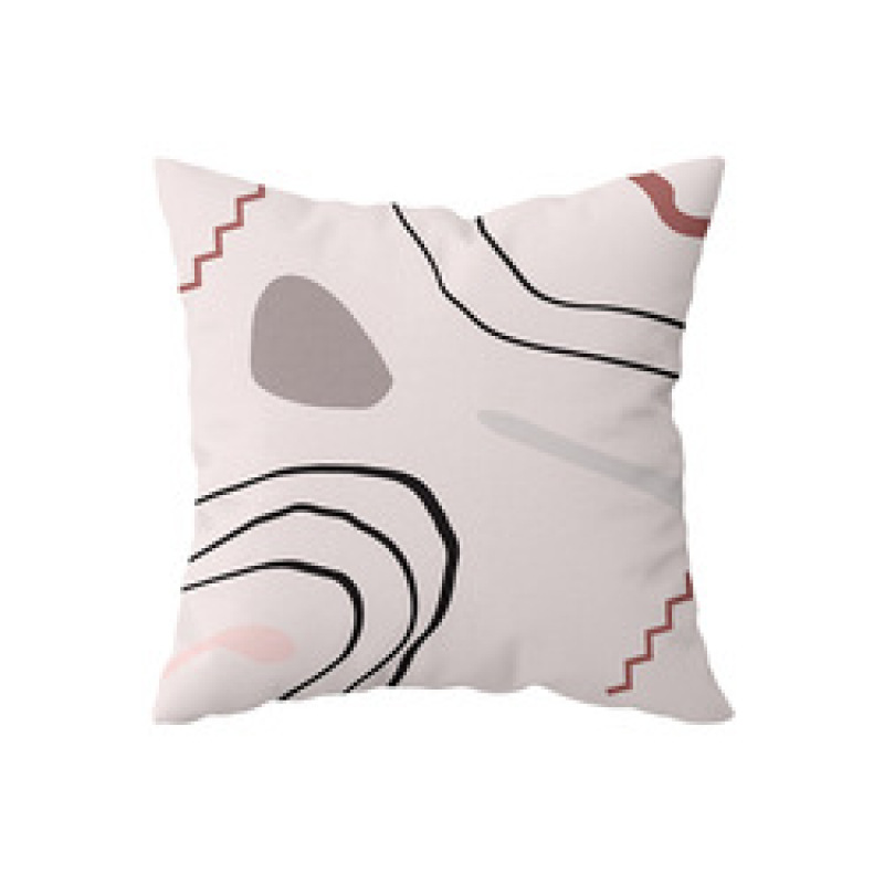 Hot Selling Abstract Human Face Line Girl Home Decorative Cushion Cover, Modern Design Square Cafe Pillow Cushion Cover/