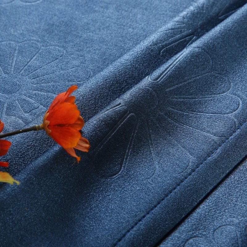 100% Polyester modern blackout used hotel gardinen new designs embossed Curtain