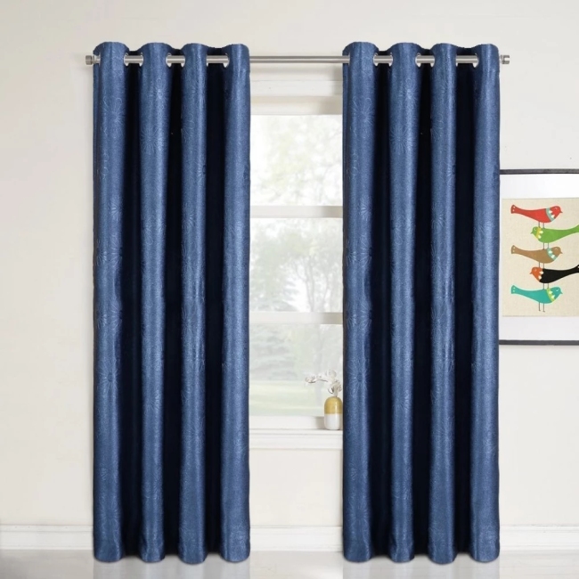 100% Polyester modern blackout used hotel gardinen new designs embossed Curtain