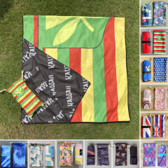 Wholesale Double Velvet Beach Towel, Large Sand Free Soft Pet Printed Beach Towel/