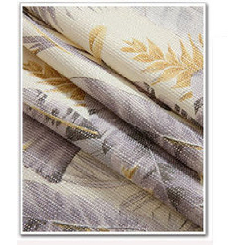 China Suppliers 100% Polyester Plants Pattern 3D printed Blackout Curtain