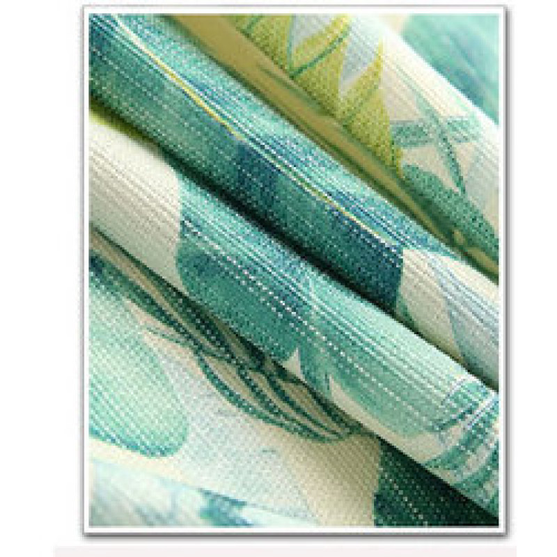 China Suppliers 100% Polyester Plants Pattern 3D printed Blackout Curtain