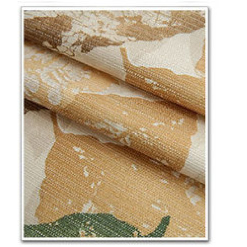 China Suppliers 100% Polyester Plants Pattern 3D printed Blackout Curtain