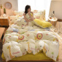 Home Children Bedding Sets 100% Cotton, Custom Printed Cotton Bedding Sets Queen Comforter