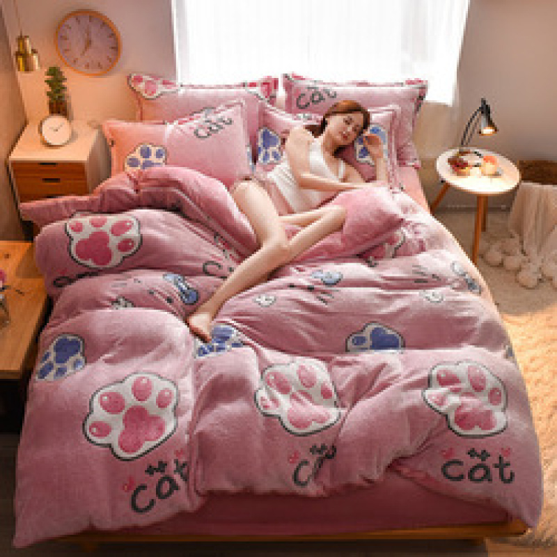 Home Children Bedding Sets 100% Cotton, Custom Printed Cotton Bedding Sets Queen Comforter