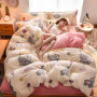 Home Children Bedding Sets 100% Cotton, Custom Printed Cotton Bedding Sets Queen Comforter