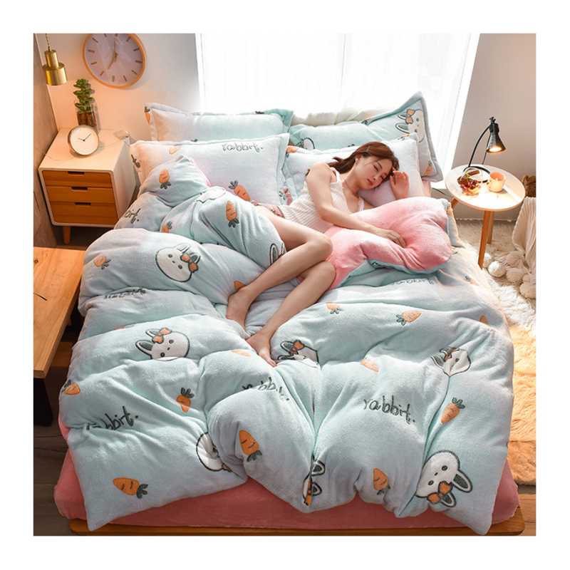 Home Children Bedding Sets 100% Cotton, Custom Printed Cotton Bedding Sets Queen Comforter