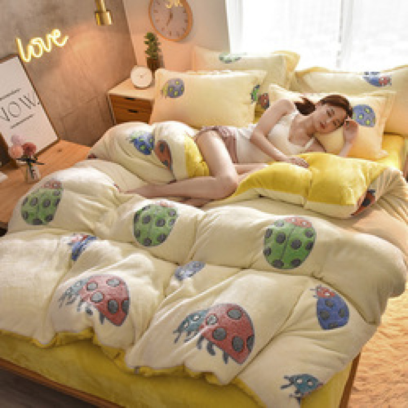 Home Children Bedding Sets 100% Cotton, Custom Printed Cotton Bedding Sets Queen Comforter