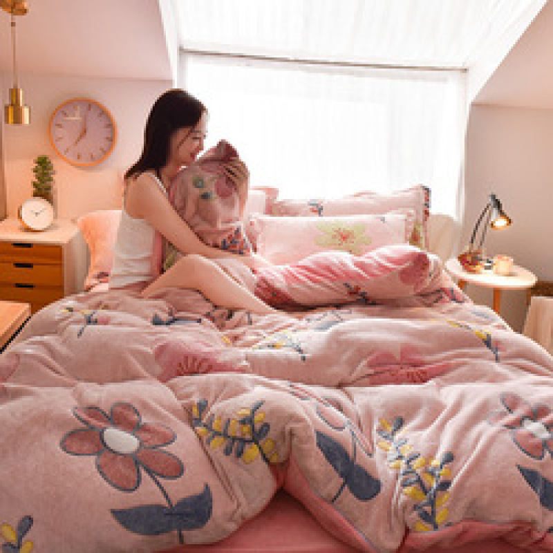 Home Children Bedding Sets 100% Cotton, Custom Printed Cotton Bedding Sets Queen Comforter