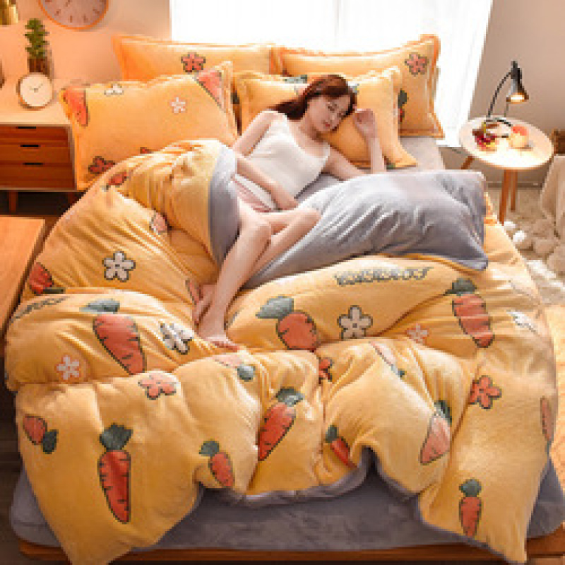 Home Children Bedding Sets 100% Cotton, Custom Printed Cotton Bedding Sets Queen Comforter