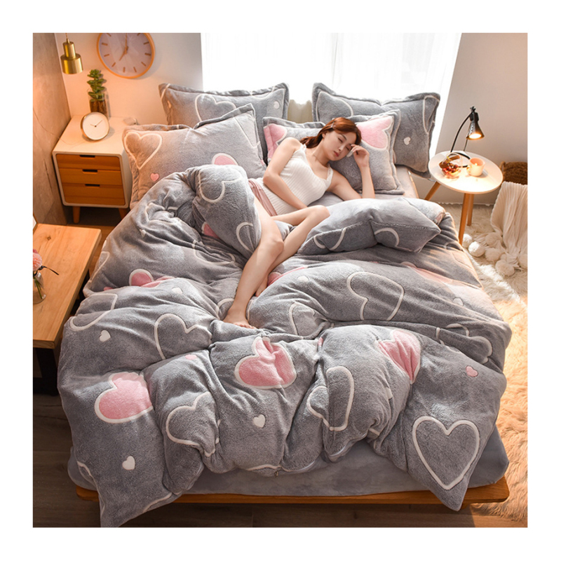 Home Children Bedding Sets 100% Cotton, Custom Printed Cotton Bedding Sets Queen Comforter