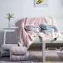 Lamb Cashmere Soft Blanket Warm Striped Bedding Sherpa Plaid Baby Receiving Blankets Outdoor Camping Rugs