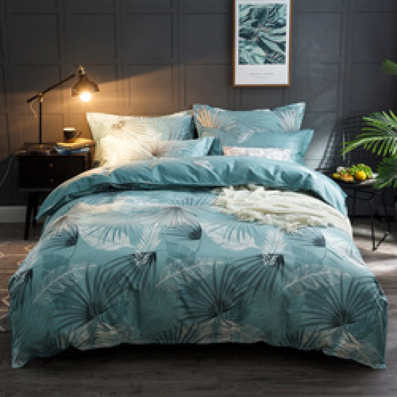 Wholesale Bedsheets Bedding Set, Stock Quilt Cover Bedding Sheet Set/ Cotton Custom Package Adult Customized Logo 100% Polyester