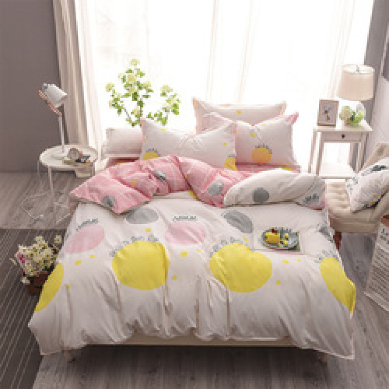 Wholesale Bedsheets Bedding Set, Stock Quilt Cover Bedding Sheet Set/ Cotton Custom Package Adult Customized Logo 100% Polyester