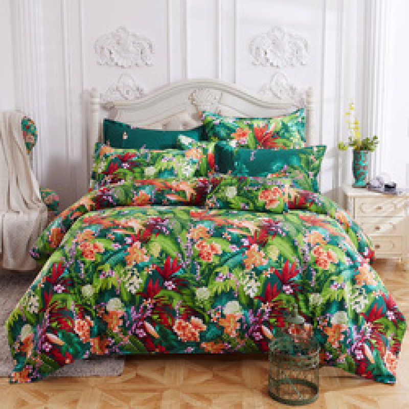 Wholesale Bedsheets Bedding Set, Stock Quilt Cover Bedding Sheet Set/ Cotton Custom Package Adult Customized Logo 100% Polyester