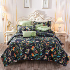 Wholesale Bedsheets Bedding Set, Stock Quilt Cover Bedding Sheet Set/ Cotton Custom Package Adult Customized Logo 100% Polyester