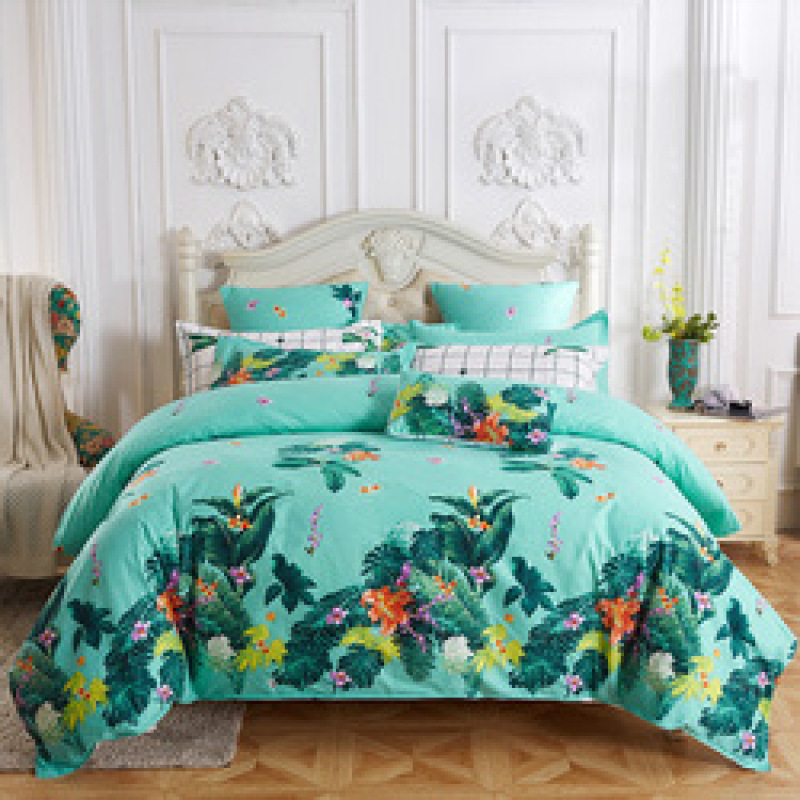Wholesale Bedsheets Bedding Set, Stock Quilt Cover Bedding Sheet Set/ Cotton Custom Package Adult Customized Logo 100% Polyester