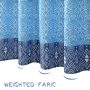 Modern Waterproof Waffle Shower Curtains, Bohomia Bathroom Curtain With Tassel$