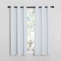 Plain European style extra long blackout curtains blackout curtain floaking coating pure white  blackout curtains 300 cm drape