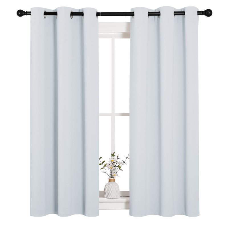 Plain European style extra long blackout curtains blackout curtain floaking coating pure white  blackout curtains 300 cm drape