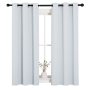 Plain European style extra long blackout curtains blackout curtain floaking coating pure white  blackout curtains 300 cm drape