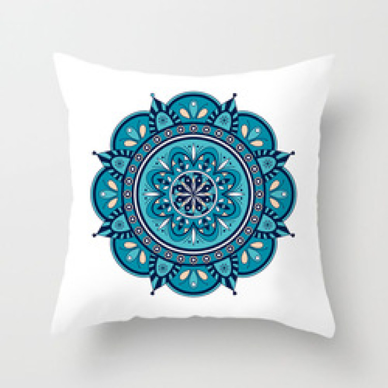 Garden Furniture Throw Pillow Cover, Retro Relax Arabic Cushion Cover/