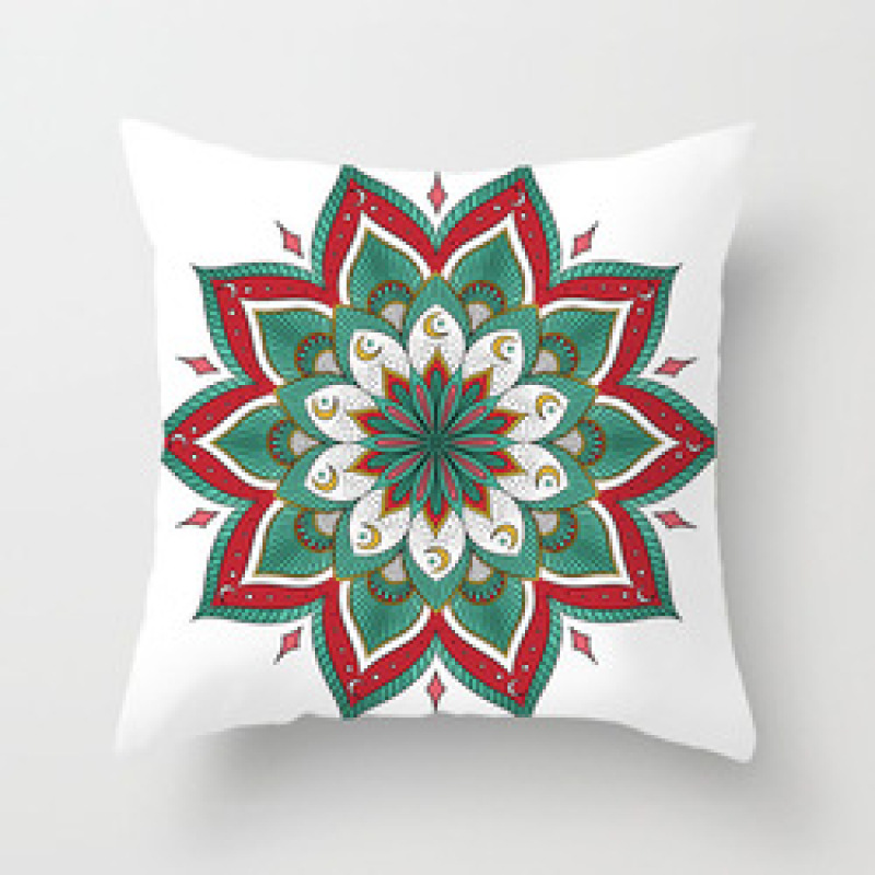 Garden Furniture Throw Pillow Cover, Retro Relax Arabic Cushion Cover/