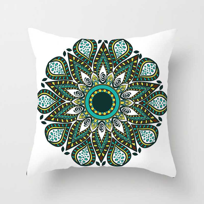 Garden Furniture Throw Pillow Cover, Retro Relax Arabic Cushion Cover/
