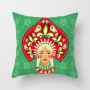 Garden Furniture Throw Pillow Cover, Retro Relax Arabic Cushion Cover/