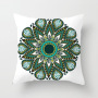 Garden Furniture Throw Pillow Cover, Retro Relax Arabic Cushion Cover/