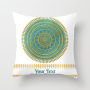 Garden Furniture Throw Pillow Cover, Retro Relax Arabic Cushion Cover/