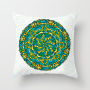 Garden Furniture Throw Pillow Cover, Retro Relax Arabic Cushion Cover/