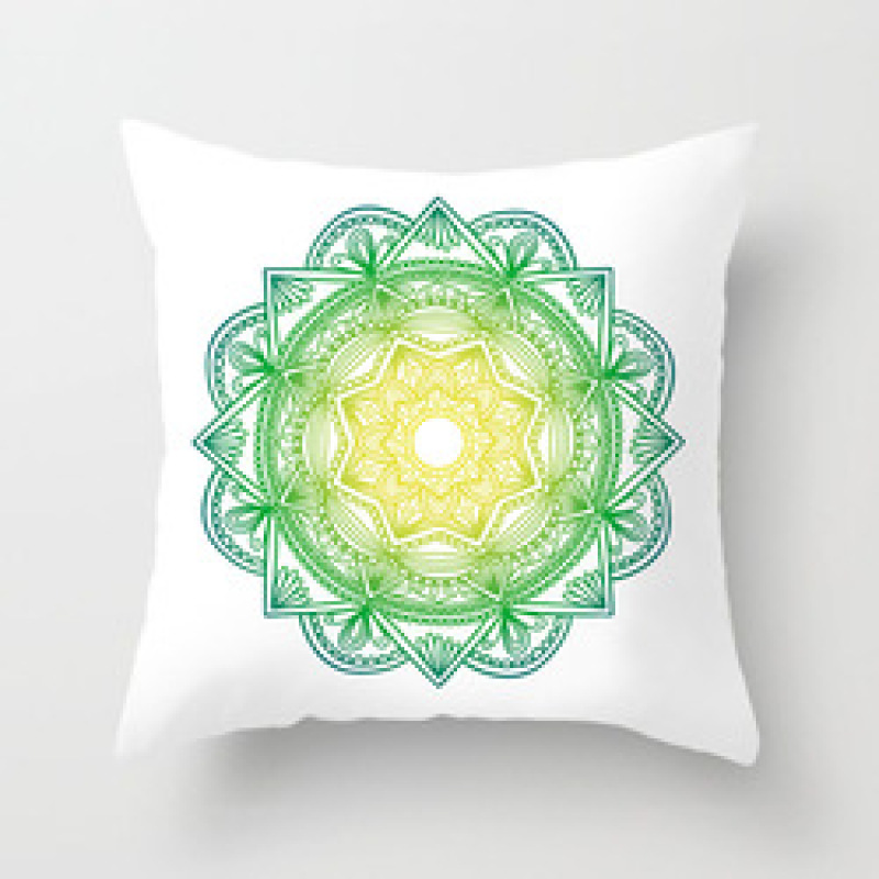 Garden Furniture Throw Pillow Cover, Retro Relax Arabic Cushion Cover/