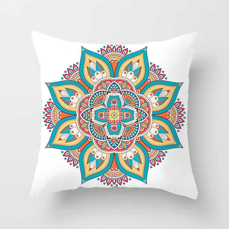 Garden Furniture Throw Pillow Cover, Retro Relax Arabic Cushion Cover/