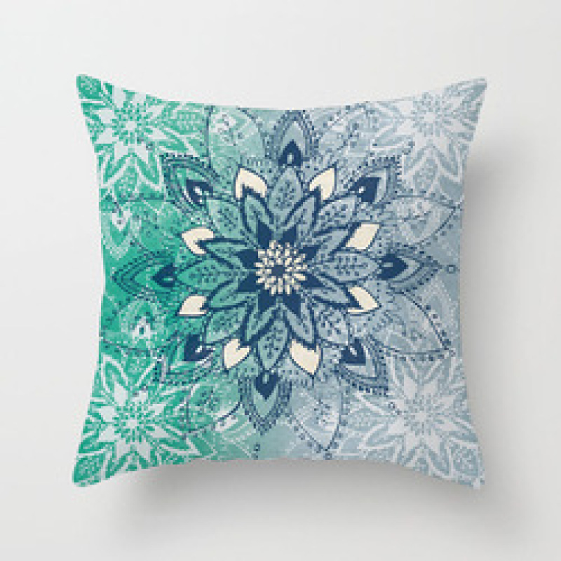 Garden Furniture Throw Pillow Cover, Retro Relax Arabic Cushion Cover/