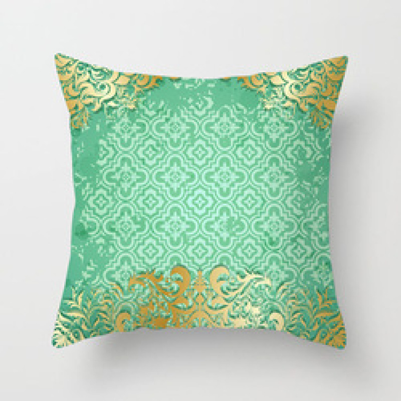Garden Furniture Throw Pillow Cover, Retro Relax Arabic Cushion Cover/