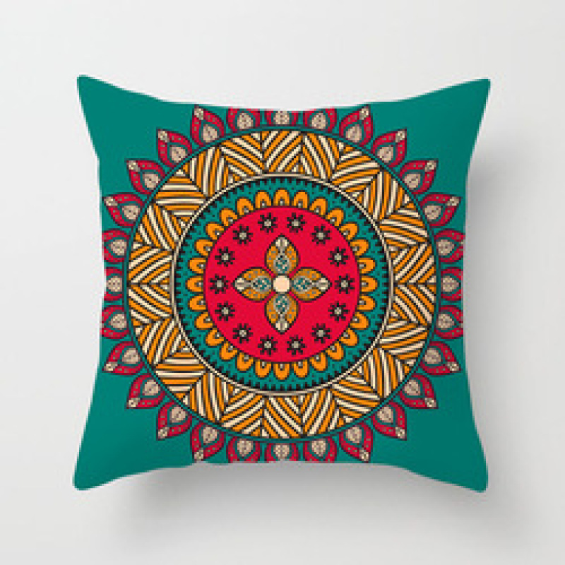 Garden Furniture Throw Pillow Cover, Retro Relax Arabic Cushion Cover/