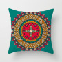 Garden Furniture Throw Pillow Cover, Retro Relax Arabic Cushion Cover/