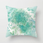 Garden Furniture Throw Pillow Cover, Retro Relax Arabic Cushion Cover/
