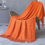 Nordic Knitted Blanket ,Throw Blanket With Tassels Travel TV Nap  Air Condition Blankets Bed Decorative/