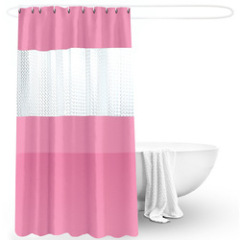 peva polyester shower curtain, hot selling cheap waterproof shower curtain