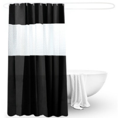 peva polyester shower curtain, hot selling cheap waterproof shower curtain