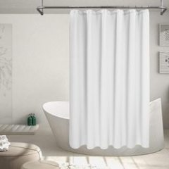 Waffle Shower Curtains Bathroom, Bright Fabric Blossom Bath Durable Waterproof  Fabric With Hooks/