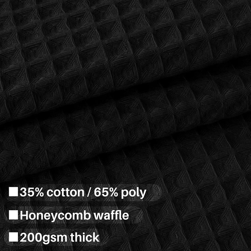 Waffle Shower Curtains Bathroom, Bright Fabric Blossom Bath Durable Waterproof  Fabric With Hooks/